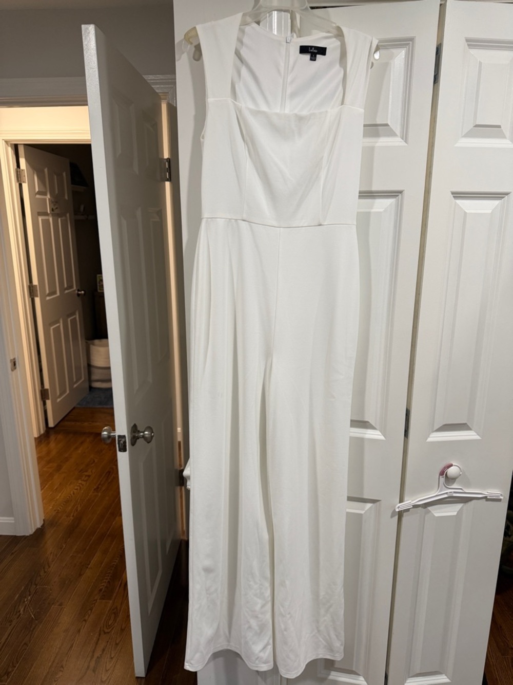 Lulu's White Boot Cut Jumpsuit